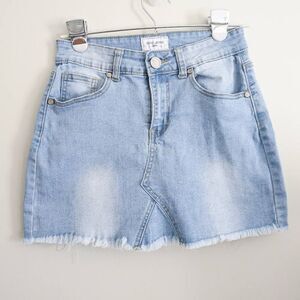 Gogo Jeans Denim Mini Skirt